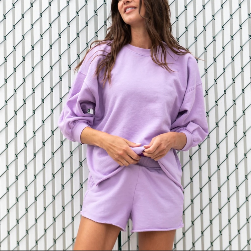Purple Left on Friday sweatshirt